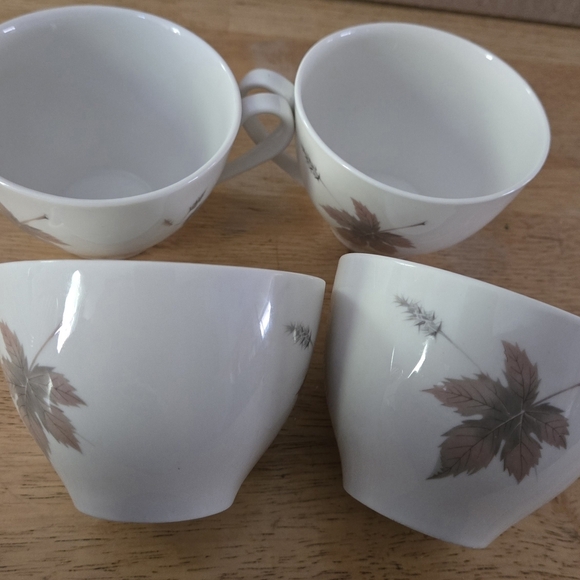 Tumbling Leaves Royal Doulton Tea Set 8-Piece Mid-Century Bone China - Picture 4 of 8